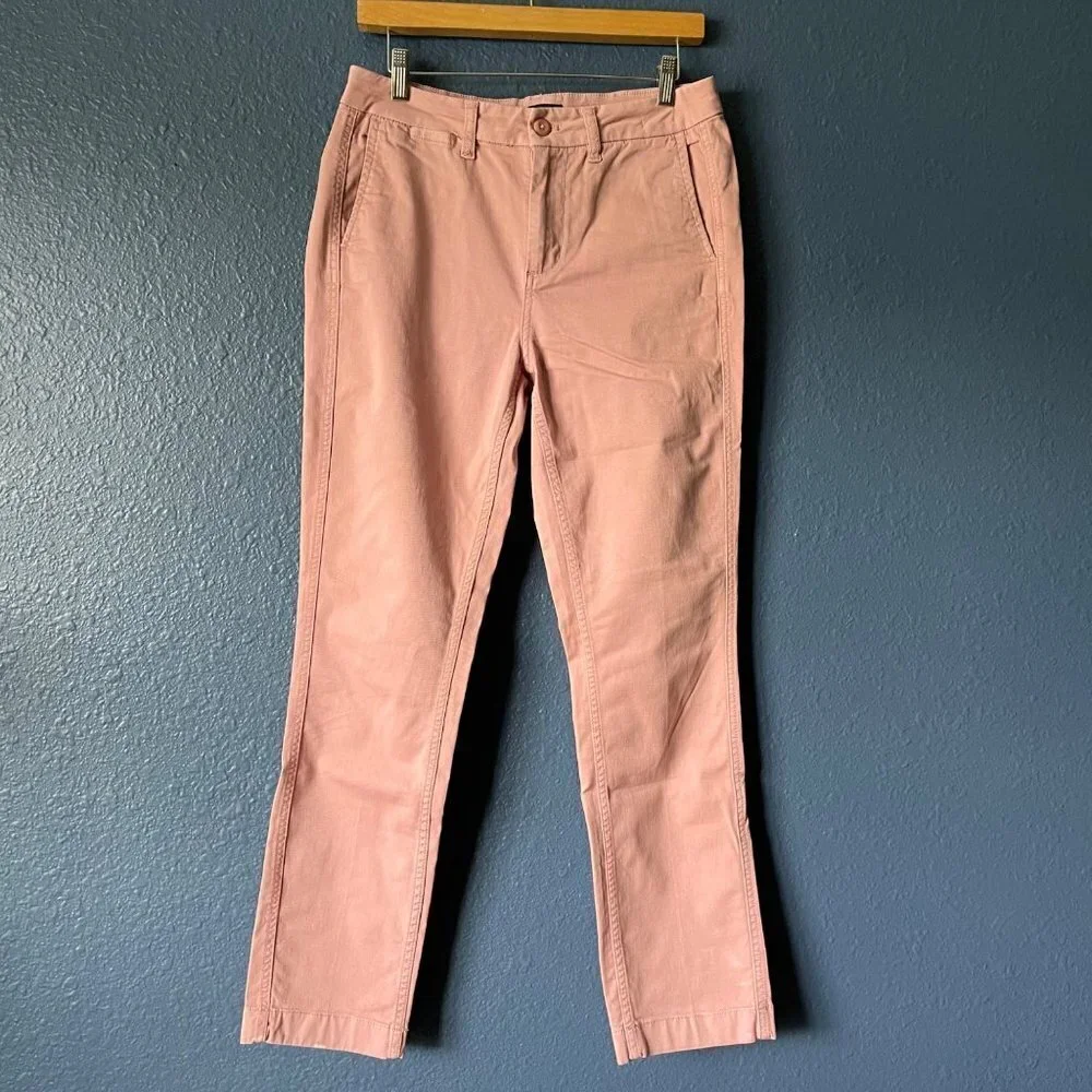 J. Crew Slim Broken-In Boyfriend Pink High Rise Jeans Women's Size 26 Tall - Picture 1 of 10